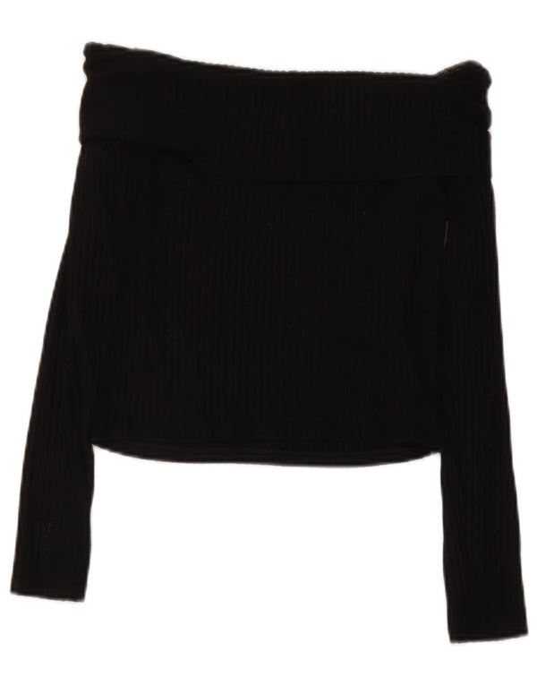 Marks & Spencer Top feminino sem ombros 13-14 anos Viscose preta