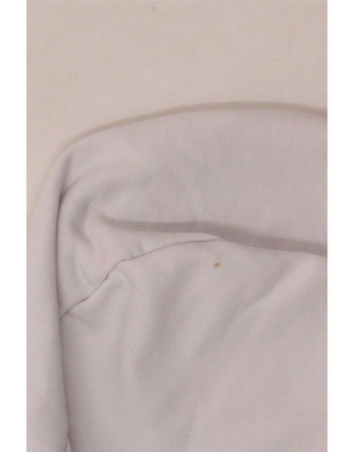 Fila Mens Graphic Hoodie Jumper Médio Branco Colourblock Algodão