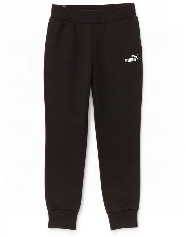 Calça de treino feminina Puma Joggers UK 10 pequeno algodão preto