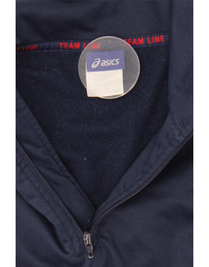Asics Mens Pullover Treino Top Jacket XL Azul Marinho Poliéster