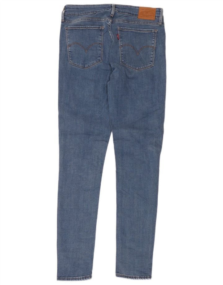 LEVI'S Womens 711 Distressed Skinny Jeans W29 L31 Blue Lyocell
