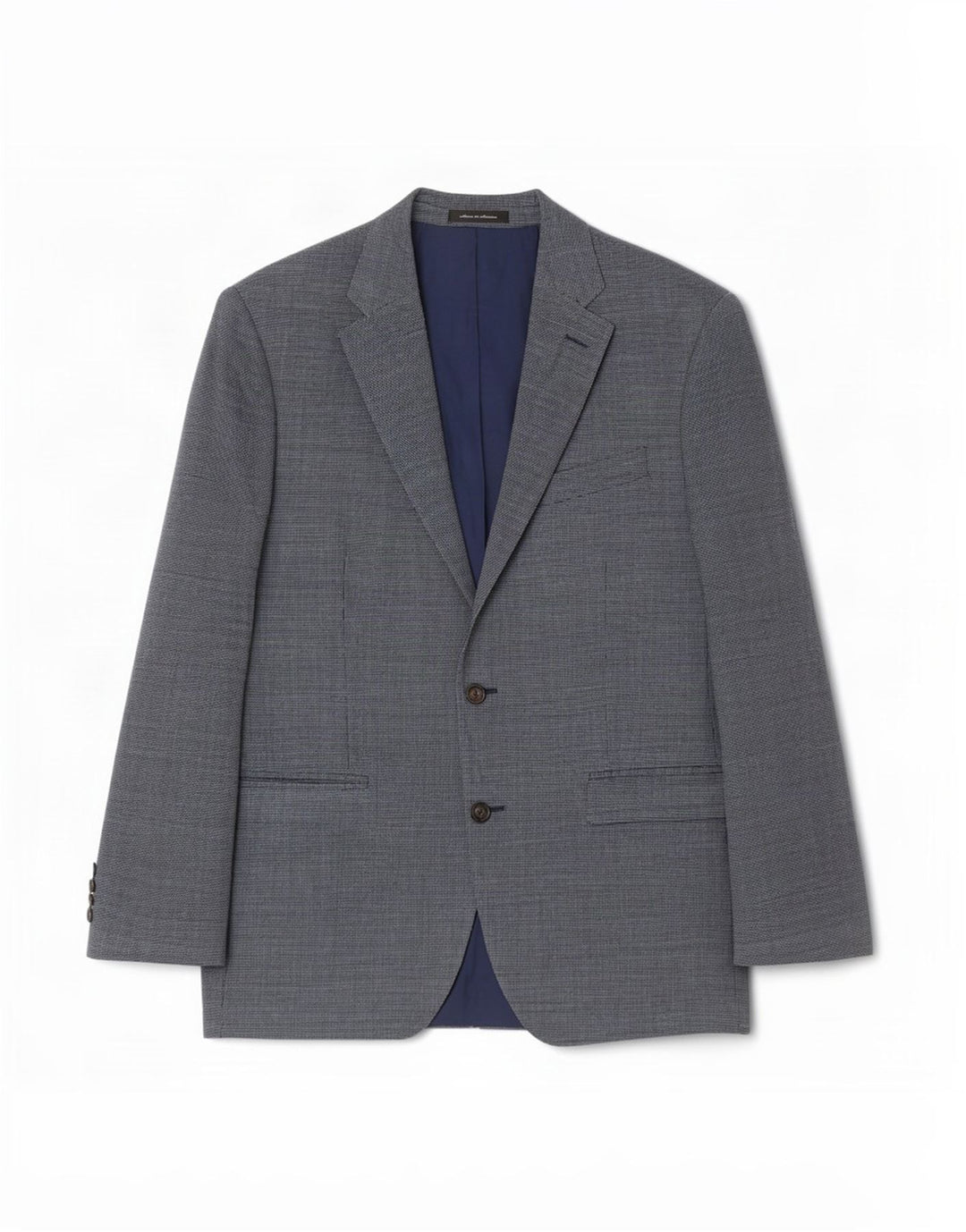 Jaqueta Blazer Masculina Ralph Lauren Regular Fit 2 Botões UK 40 Seda Azul Grande