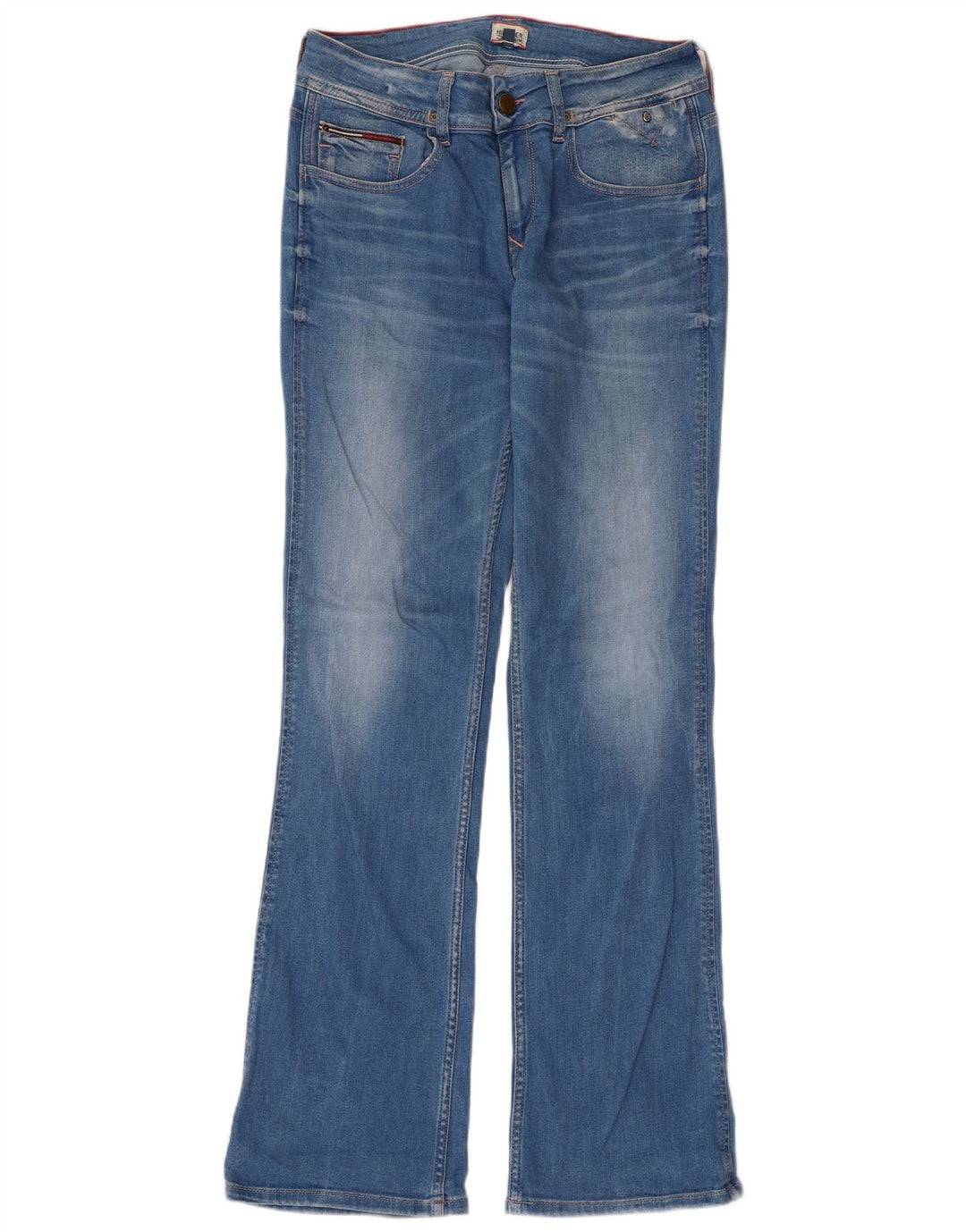 Jeans feminino Tommy Hilfiger Bootcut W31 L32 azul algodão