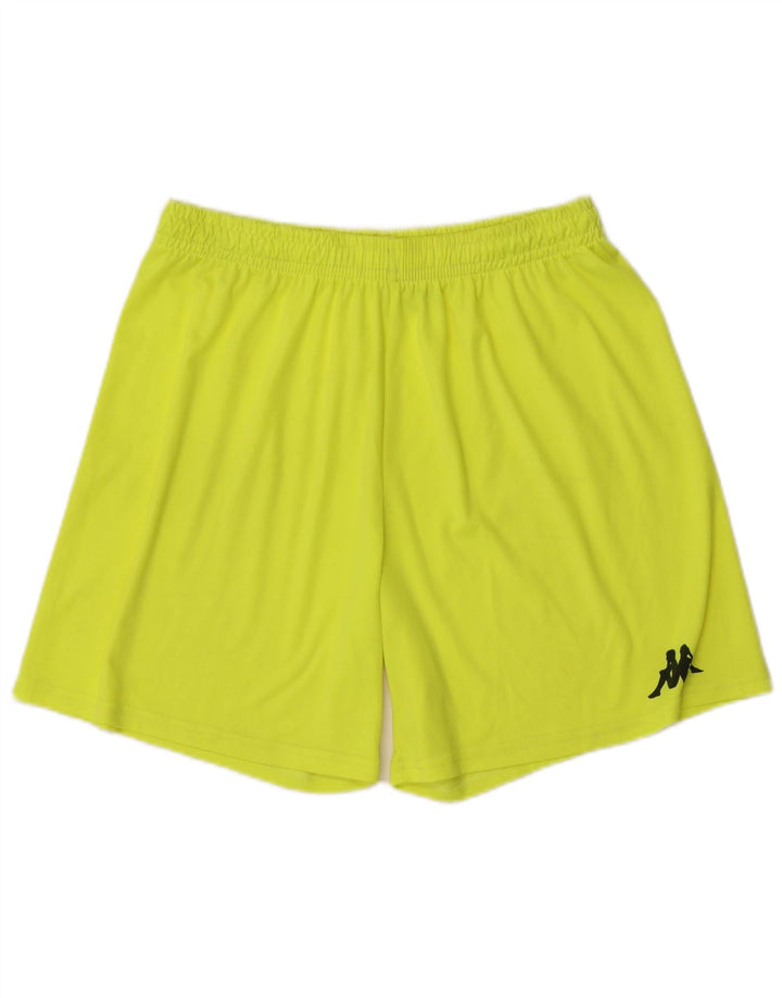 Shorts esportivos masculinos KAPPA XL amarelo poliéster