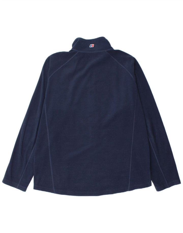 Jaqueta de lã masculina Berghaus UK 40 grande poliéster azul marinho