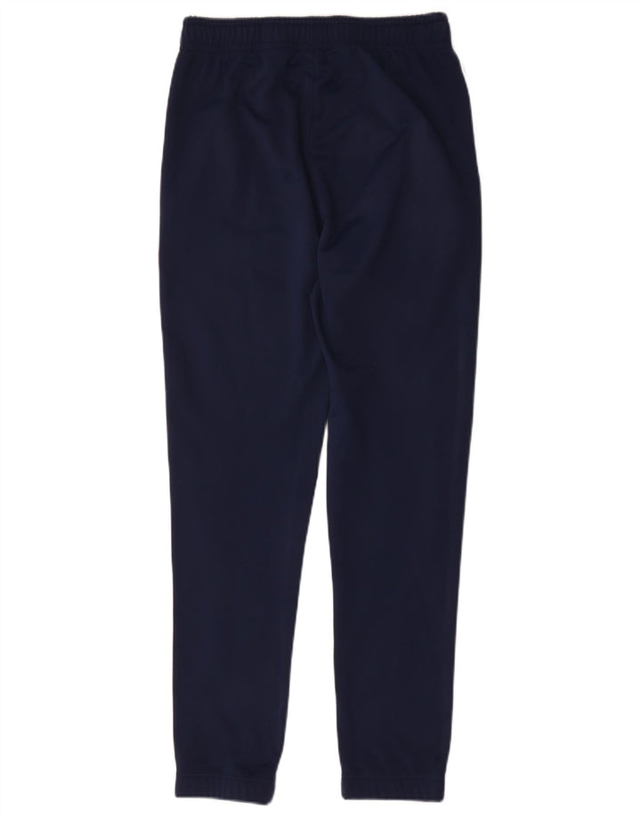 Calça de treino feminina Nike UK 10 pequena azul marinho poliéster
