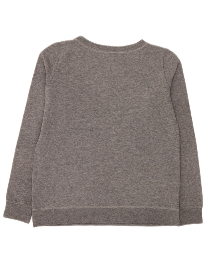 Converse feminino gráfico oversized moletom jumper UK 6 XS cinza manchado