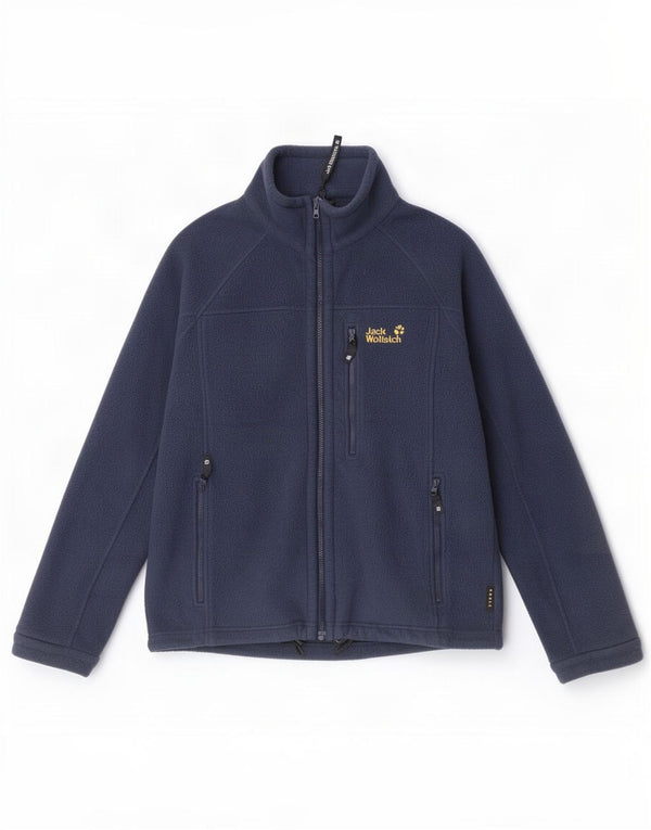 Jaqueta masculina de lã Jack Wolfskin UK 36/38 poliéster azul marinho médio