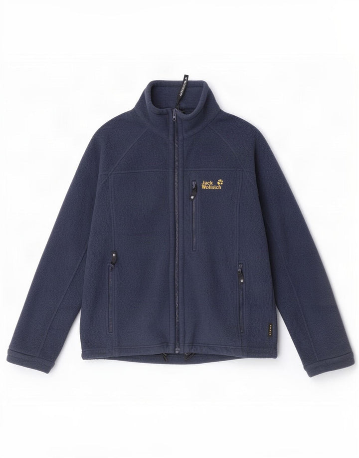 Jaqueta masculina de lã Jack Wolfskin UK 36/38 poliéster azul marinho médio