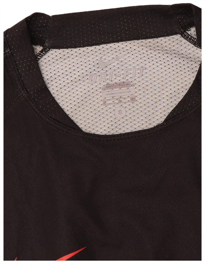 Camiseta Nike Masculina Dri Fit Top Pequeno Bloco Colorido Preto