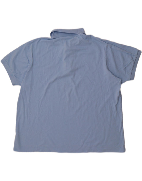 Camisa polo masculina Lacoste Classic Fit tamanho 8 3XL algodão azul