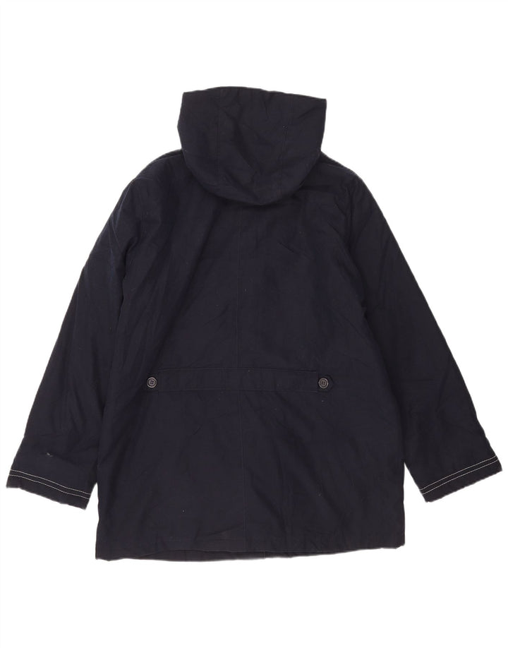 Jaqueta corta-vento feminina com capuz Marks & Spencer Reino Unido 16 grande azul marinho