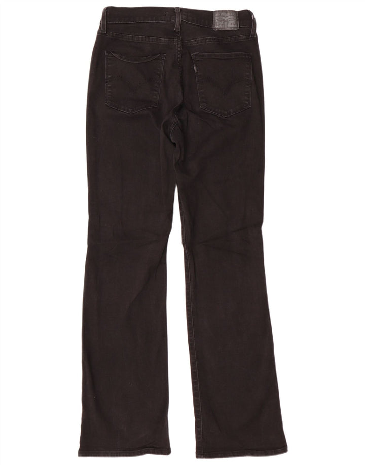 Jeans feminino Bootcut Levi's US 8 médio W29 L32 algodão preto