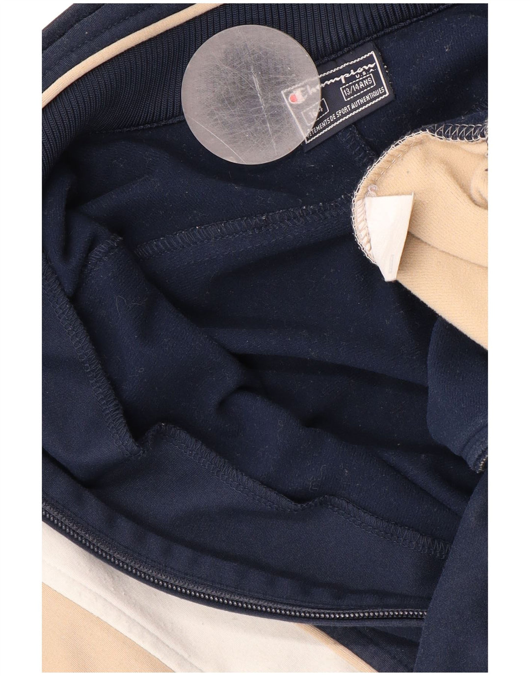 CHAMPION Jaqueta de treino para meninos 13-14 anos Azul marinho Colourblock