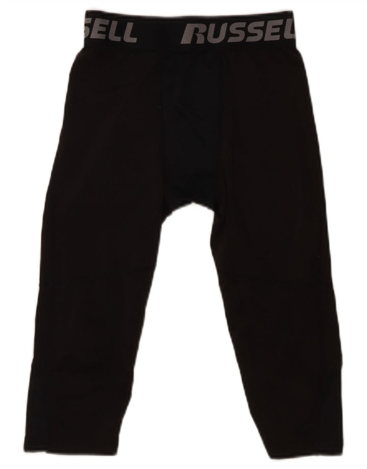 Russell Athletic Boys Graphic Capri Leggings 10-11 anos Grande Preto