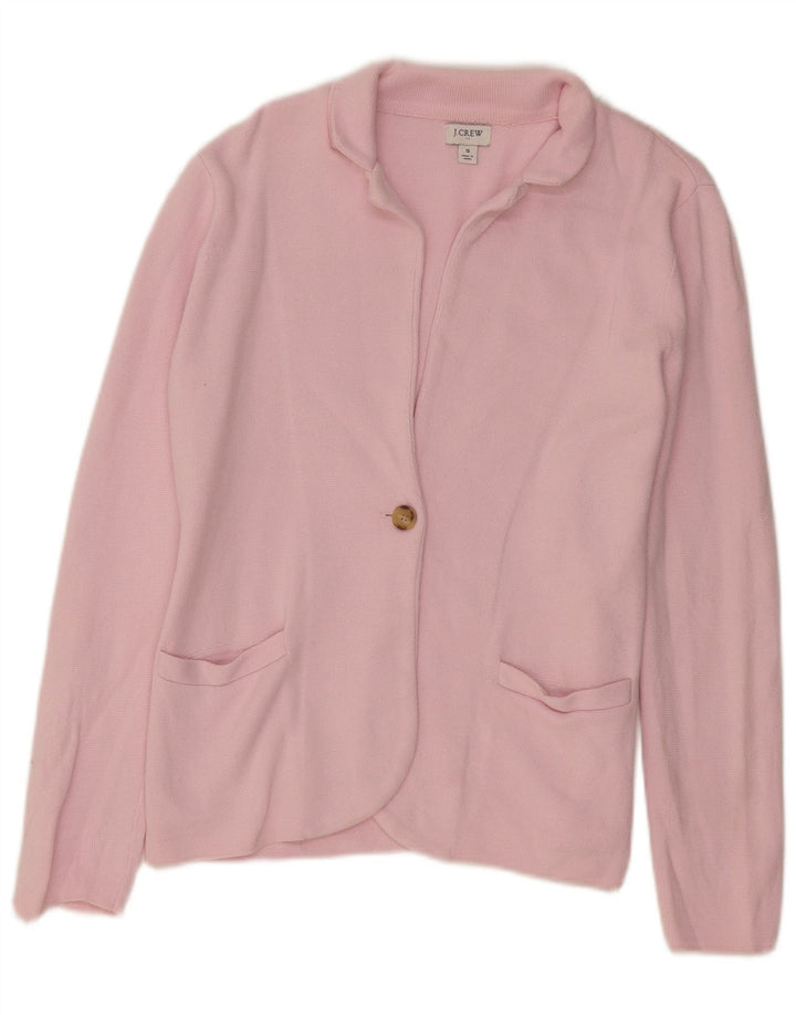 Suéter cardigã feminino grande J. CREW Reino Unido 10 pequeno rosa