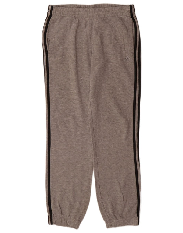 Adidas meninos calças de treino joggers 15-16 anos cinza algodão