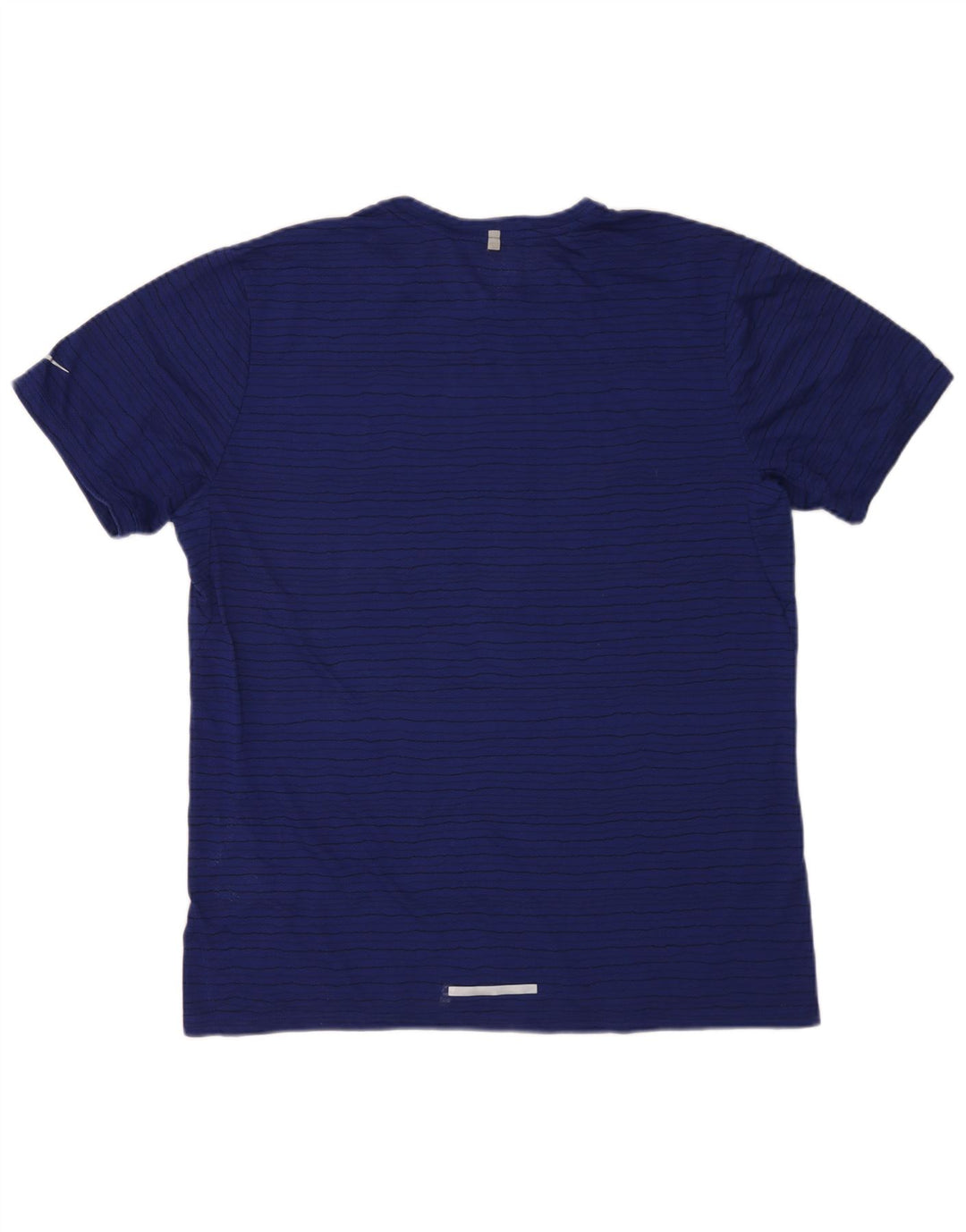 Camiseta masculina Nike Dri Fit Top XL azul marinho listrado poliéster
