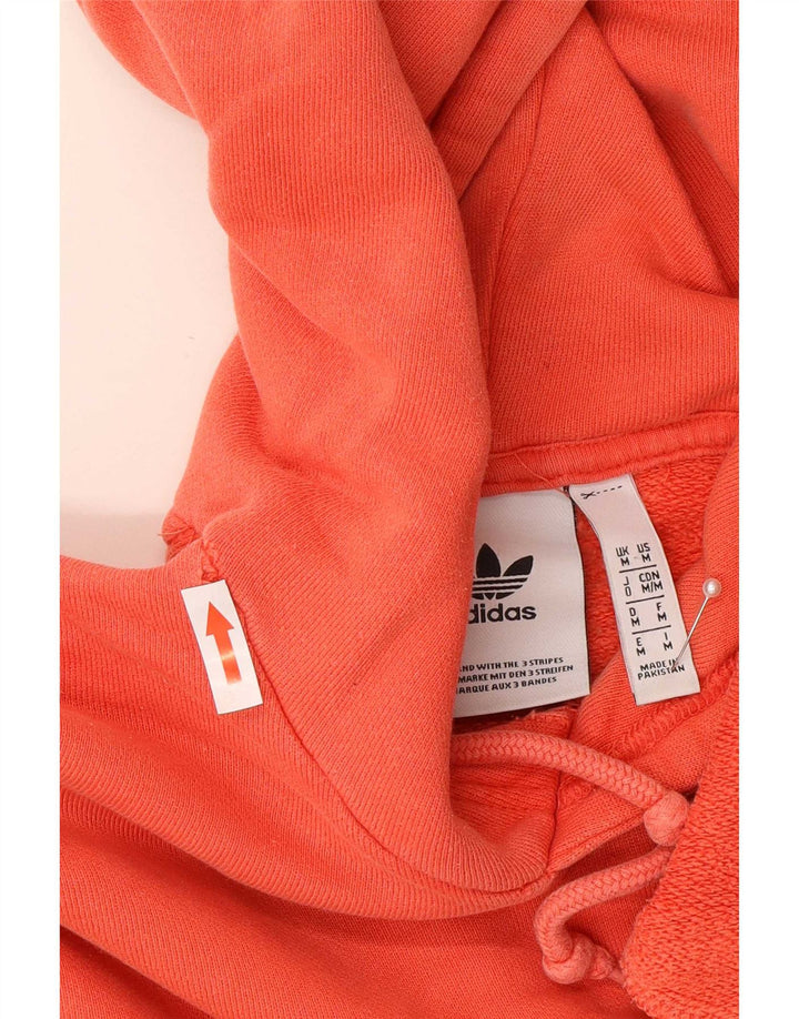 Adidas Mens Hoodie Jumper Médio Algodão Laranja