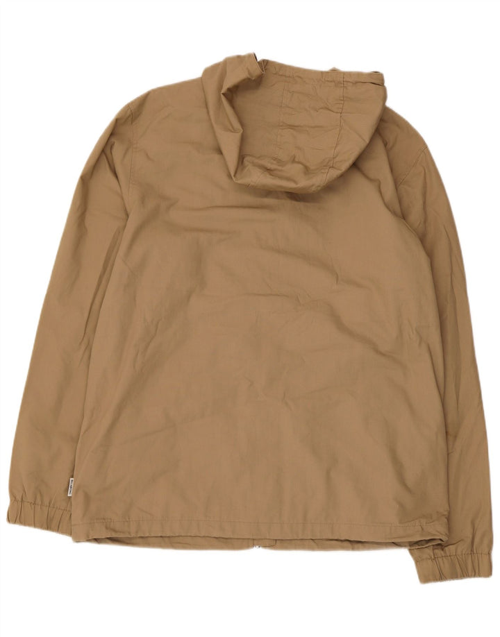 Jaqueta bomber masculina Billabong com capuz Reino Unido 40 poliéster bege grande