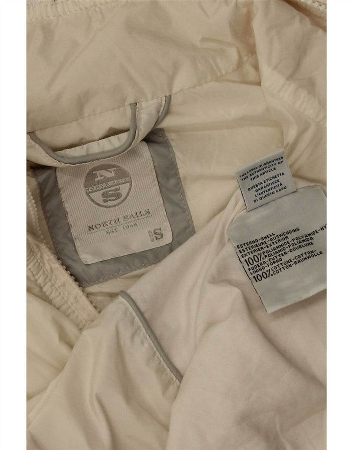 Jaqueta bomber feminina North Sails UK 10 pequena poliamida branca
