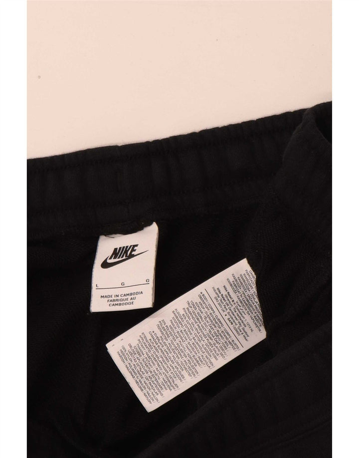 Shorts esportivos gráficos masculinos Nike grandes de algodão preto