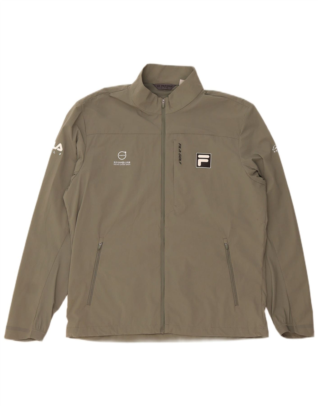Fila Womens Regular Fit Tracksuit Top Jacket UK 18 XL Caqui
