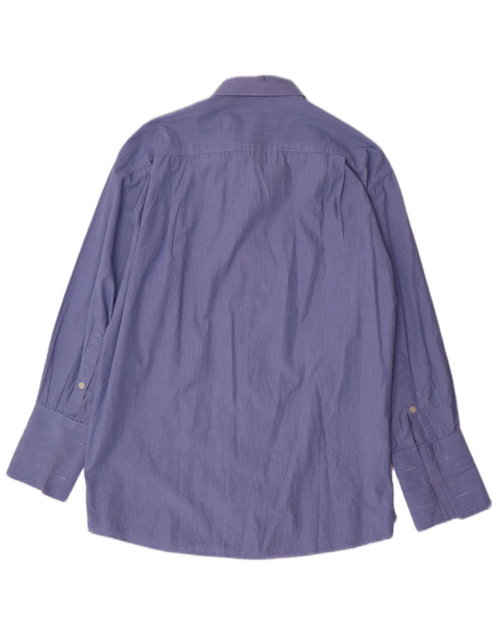 Camisa formal masculina PIERRE CARDIN tamanho 17 XL listra azul