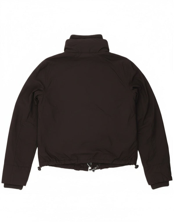 Jaqueta de chuva feminina Superdry Graphic UK 14 médio preto nylon