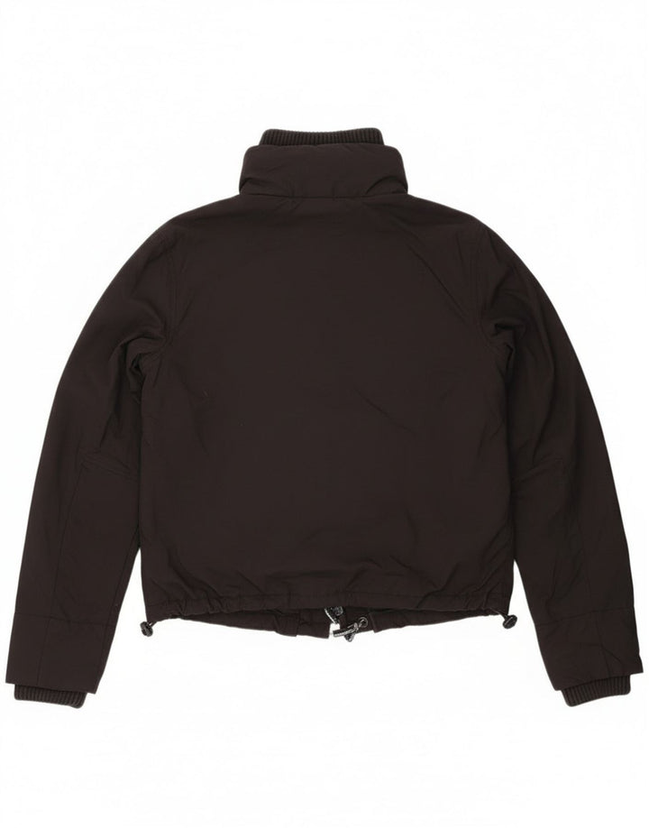 Jaqueta de chuva feminina Superdry Graphic UK 14 médio preto nylon