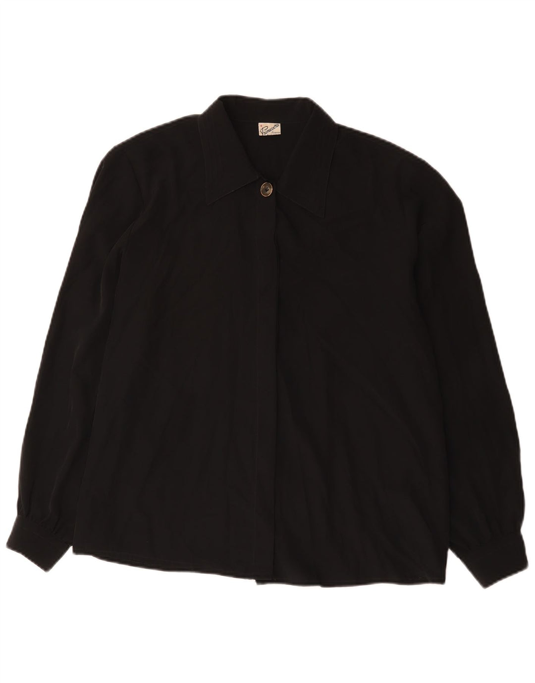 Blusa feminina Primavera Firenze UK 18 XL poliéster preto