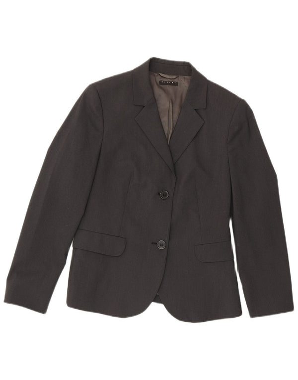 Sisley Jaqueta Blazer Feminina com 2 Botões IT 42 Poliéster Cinza Médio
