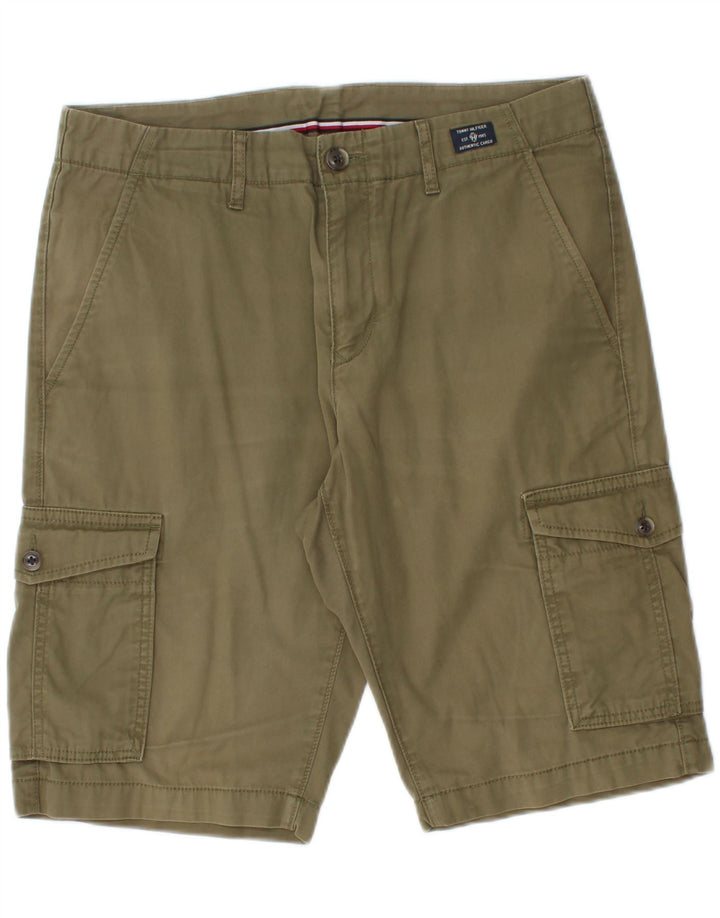 Shorts cargo masculino Tommy Hilfiger W32 algodão cáqui médio
