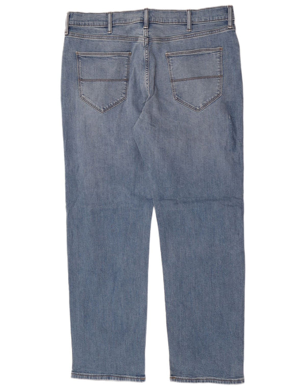 Marks & Spencer Calça jeans reta masculina W36 L29 algodão azul