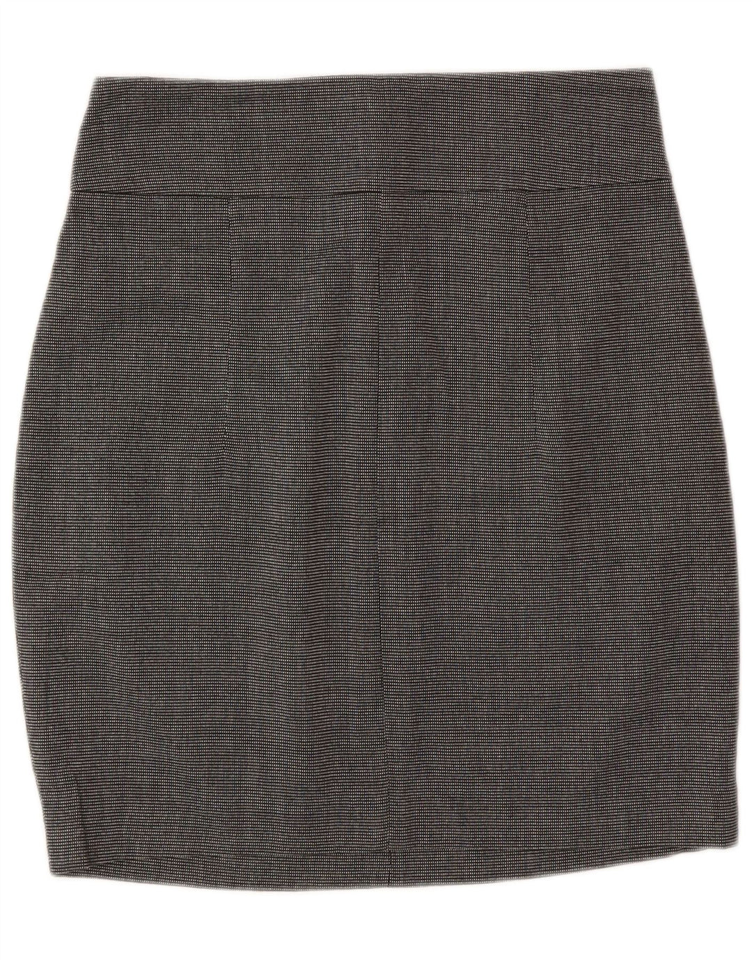 Saia lápis feminina Zara pequena W26 poliéster manchado cinza