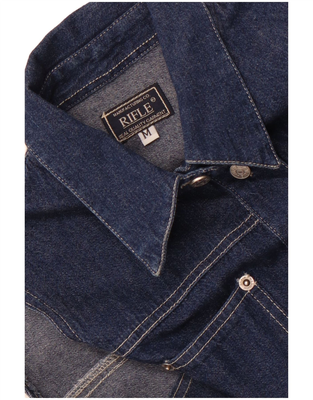 Vestido jeans feminino sem mangas Rifle UK 12 azul marinho médio