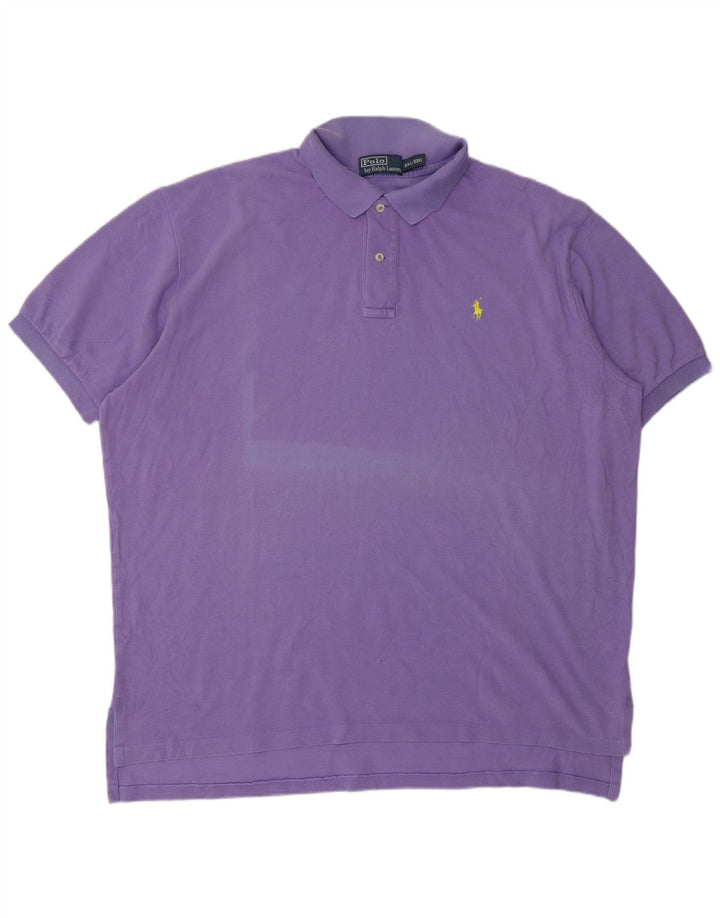 Camisa polo masculina POLO RALPH LAUREN 2XL algodão roxo