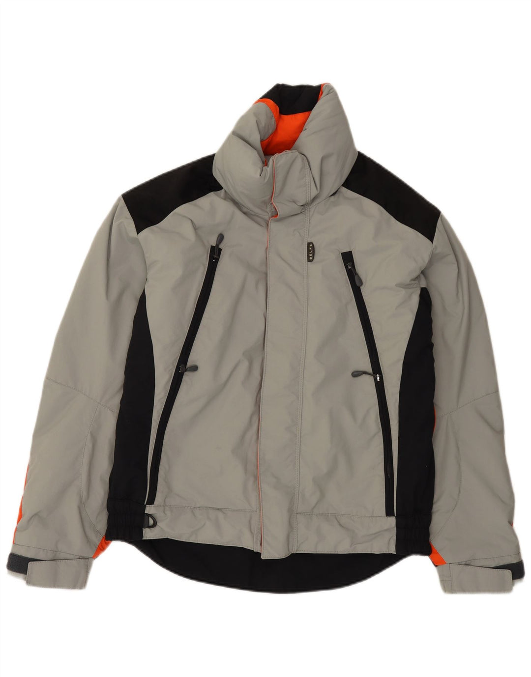 Jaqueta corta-vento masculina Belfe UK 38 poliamida colorblock cinza médio