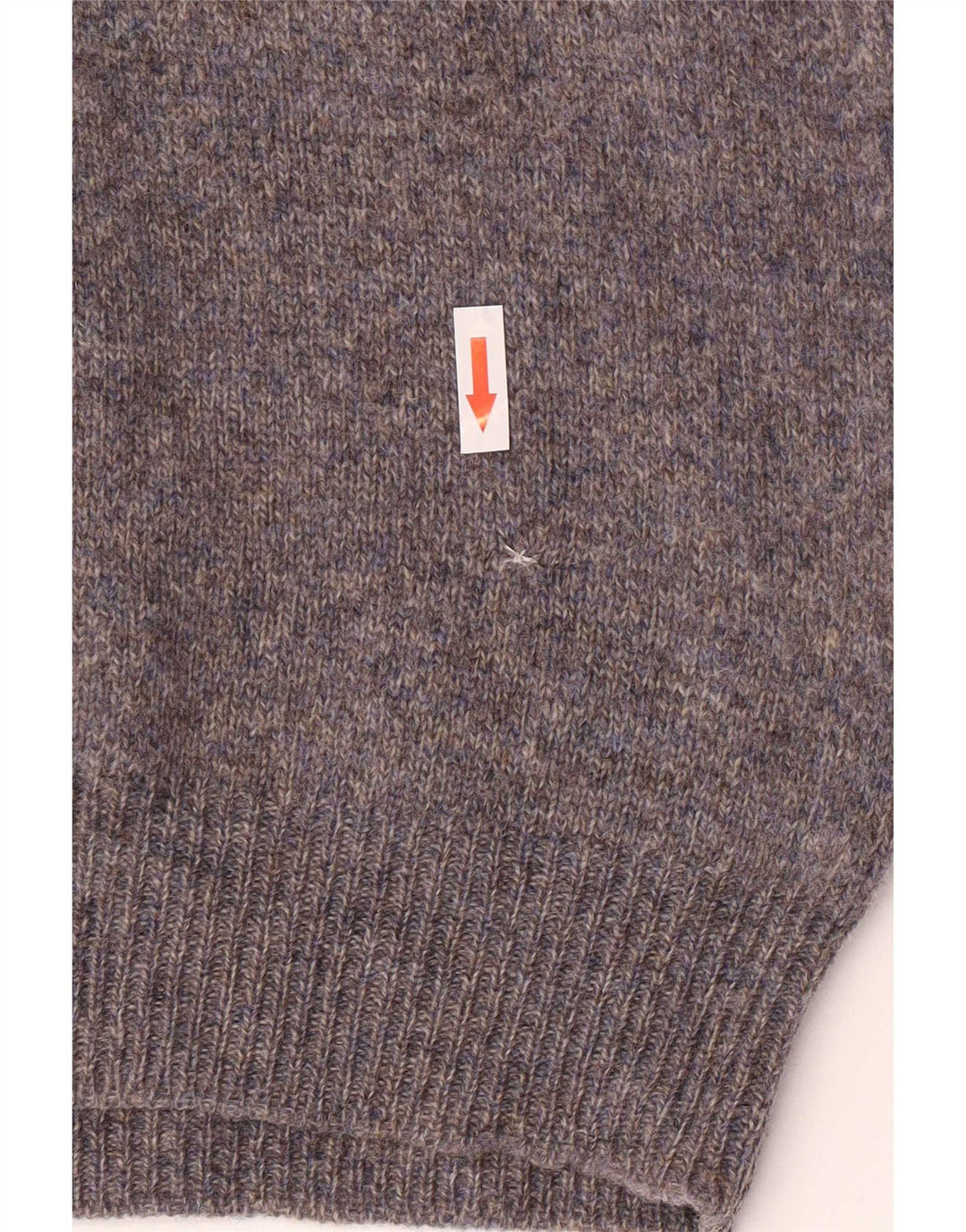 Suéter masculino Iceberg com gola redonda, lã virgem cinza médio