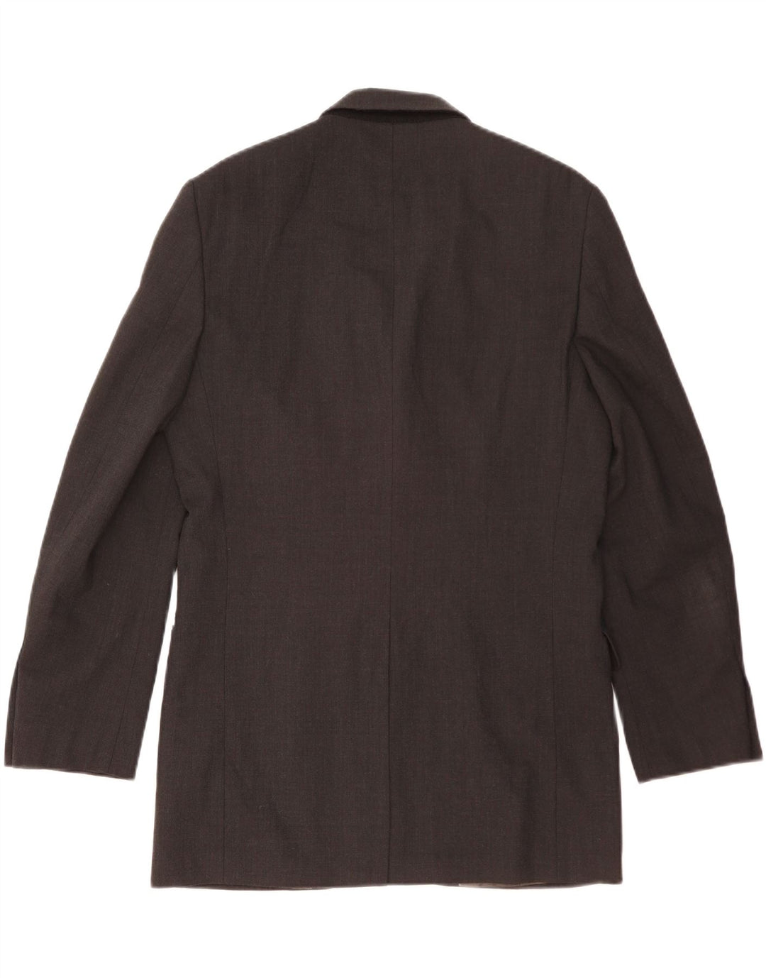 Jaqueta blazer masculina de 3 botões Marks & Spencer Reino Unido 38 poliéster preto médio
