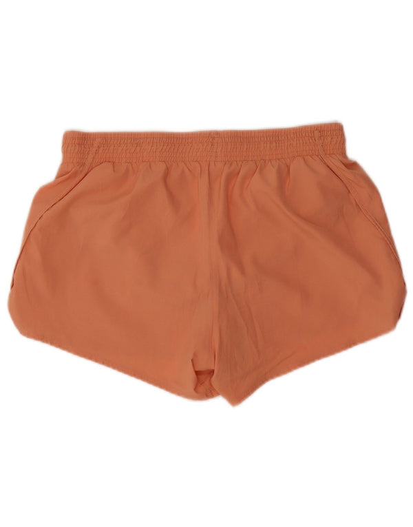 Nike Womens Dri Fit Sport Shorts UK 14 Médio Laranja Poliéster