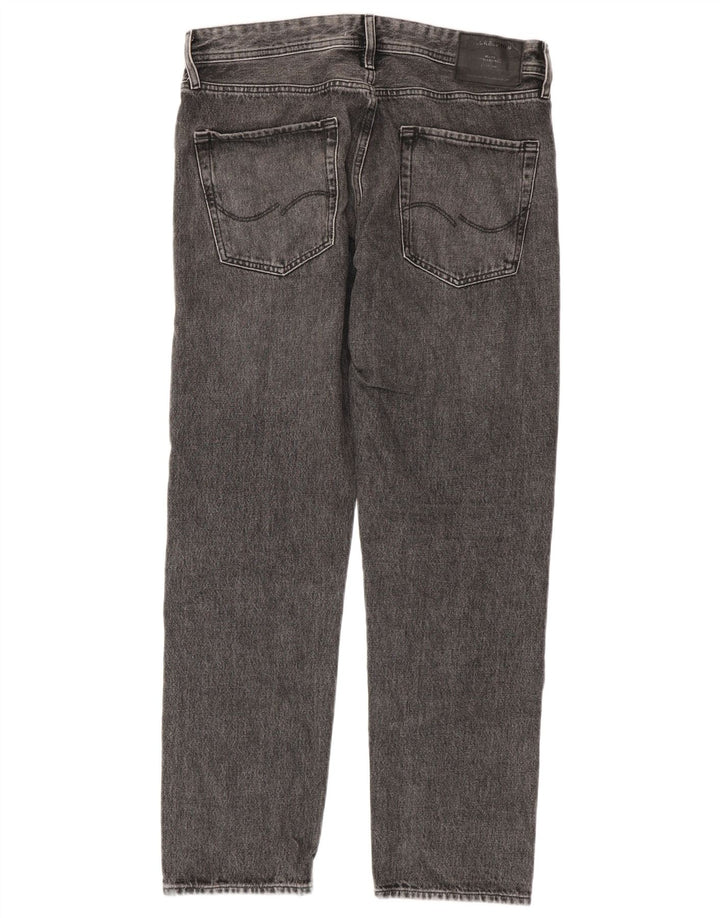 Jeans retos masculinos Jack & Jones W32 L32 algodão cinza
