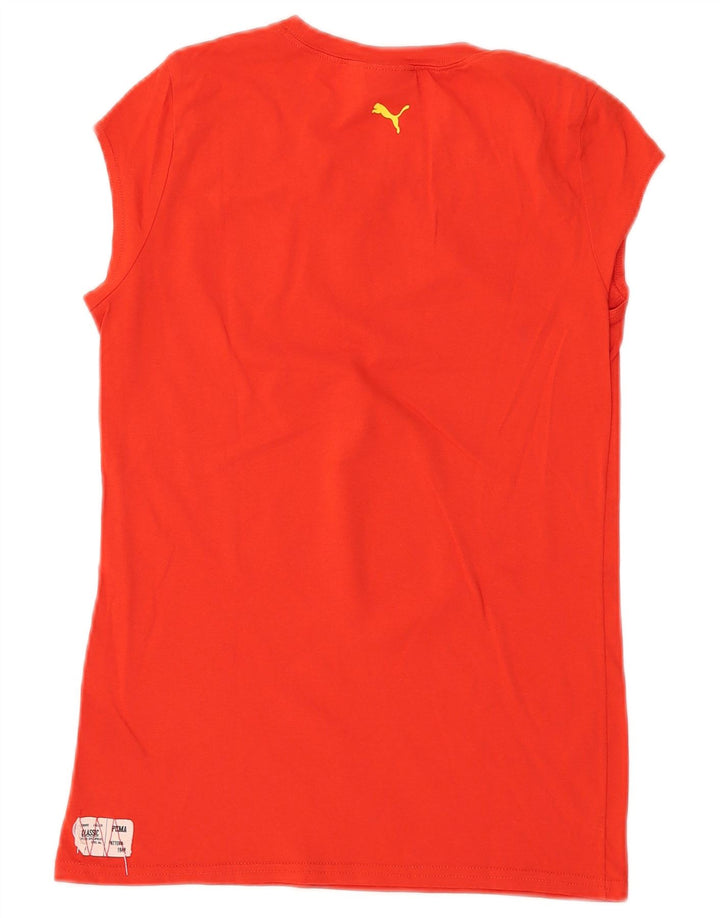 Camiseta feminina PUMA Espana Graphic UK 12 algodão vermelho médio
