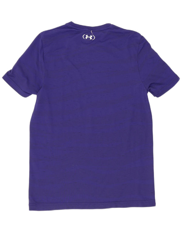 Camiseta masculina Under Armour Top médio listrado azul marinho