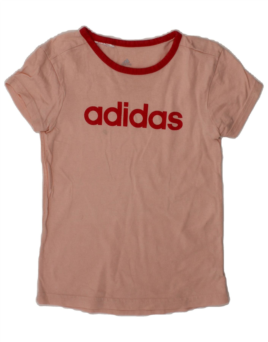 ADIDAS Girls Graphic T-Shirt Top 2-3 Years Pink Vintage Adidas and Second-Hand Adidas from Messina Hembry 