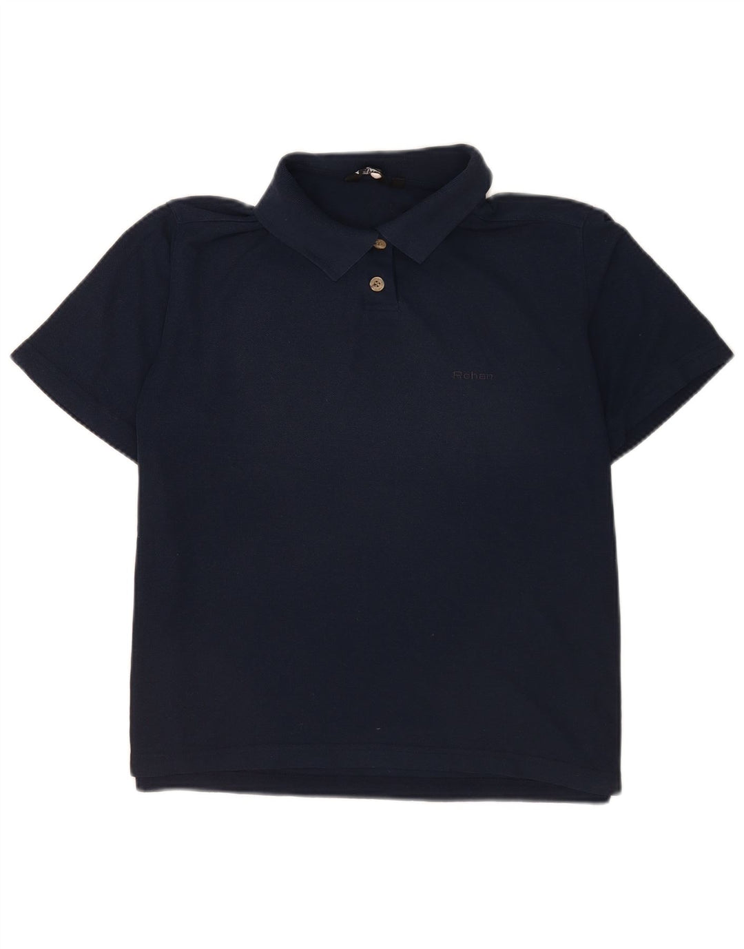 Camisa polo feminina Rohan UK 12 azul marinho médio