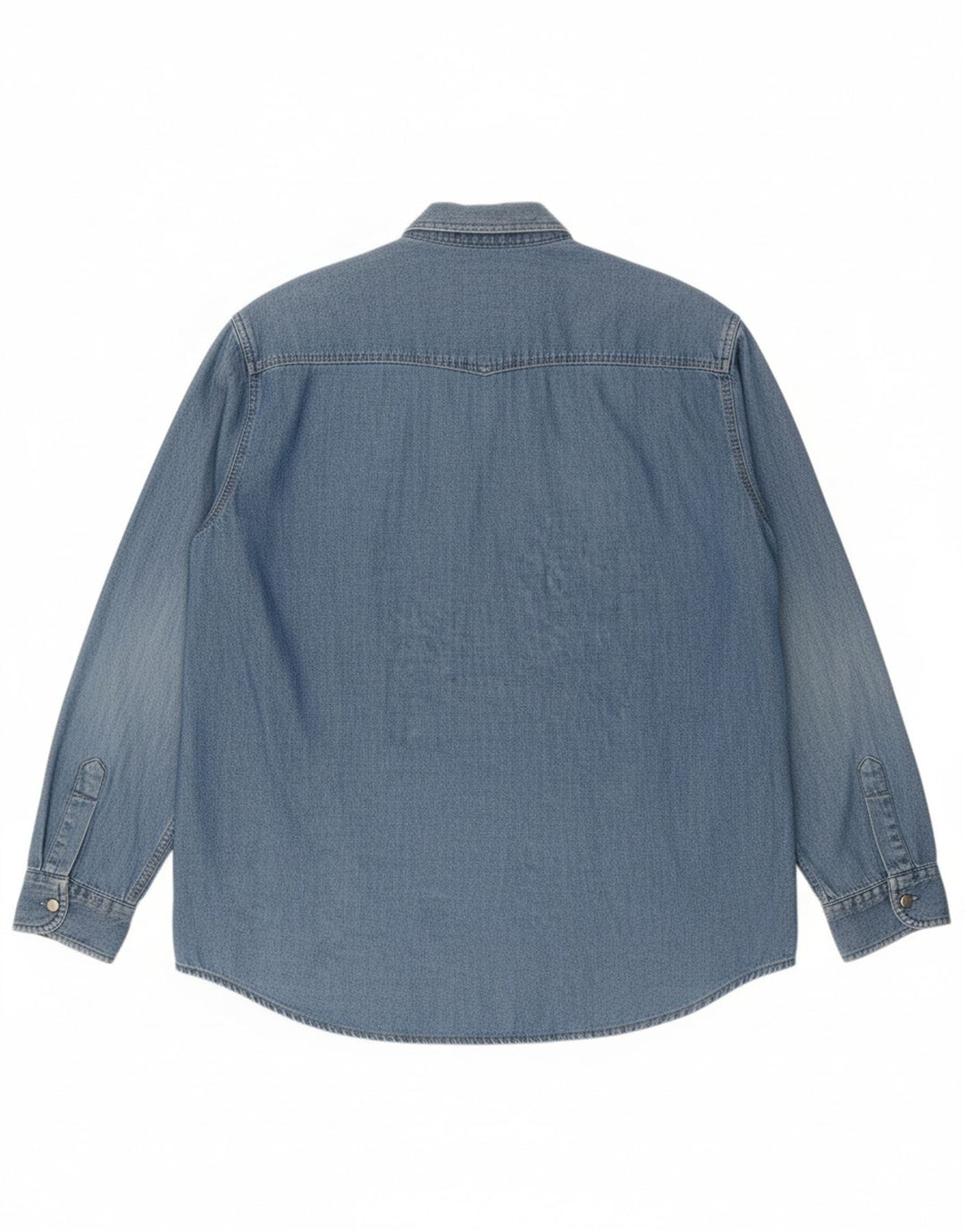 Camisa jeans masculina KANTAROS 2XL algodão azul