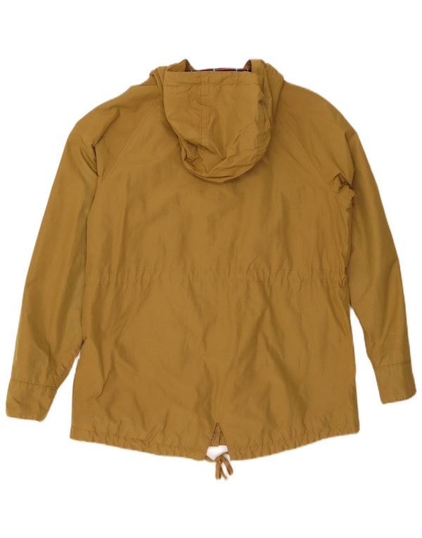 Jaqueta parka feminina com capuz Jack Wolfskin Reino Unido 14 grande algodão bege