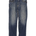 Calça jeans reta masculina Calvin Klein W31 L30 azul algodão