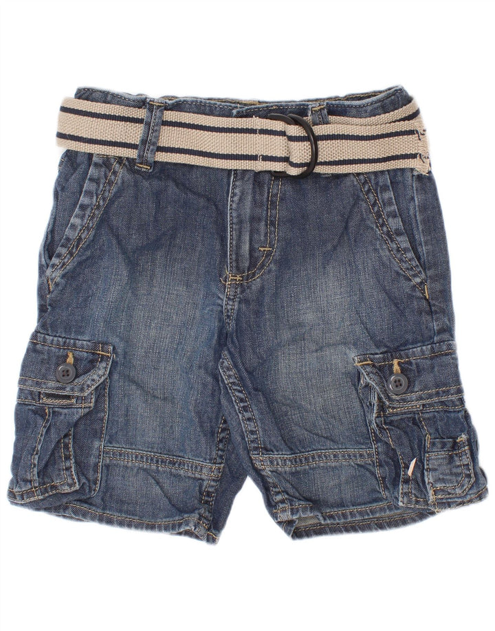 Shorts jeans cargo Wrangler Boys 3-4 anos W22 algodão azul